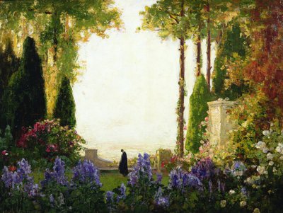 De Tuin van Romantiek door Thomas Edwin Mostyn
